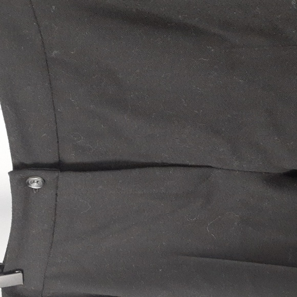 Harve Benard Button Front Wool Wide Leg Trouser Pants - Picture 2 of 10